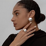 SUPER WHOLESALE | Brushed Arch Teardrop Stud Earrings