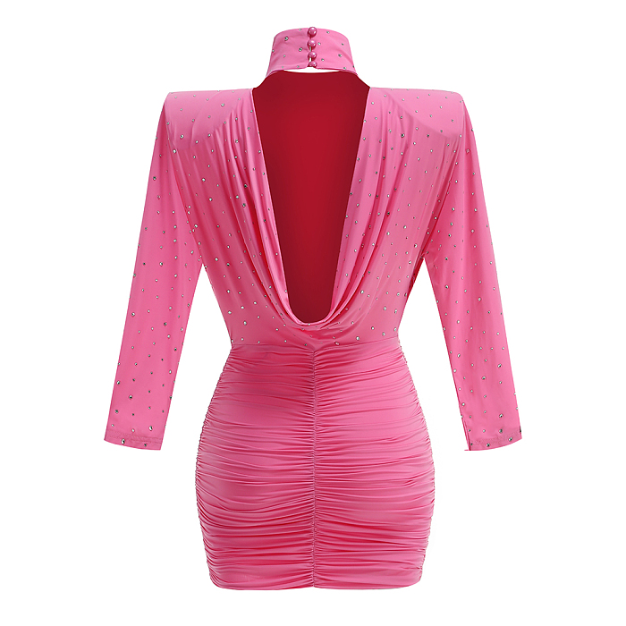 SUPER WHOLESALE | Stretch High Neck Mini Dress