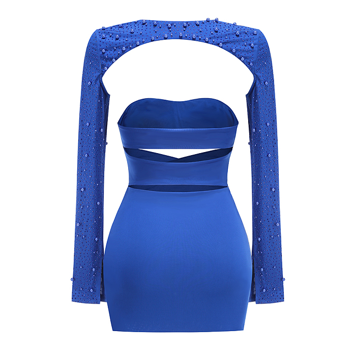 SUPER WHOLESALE |  Twist Hollow-out Mini Dress