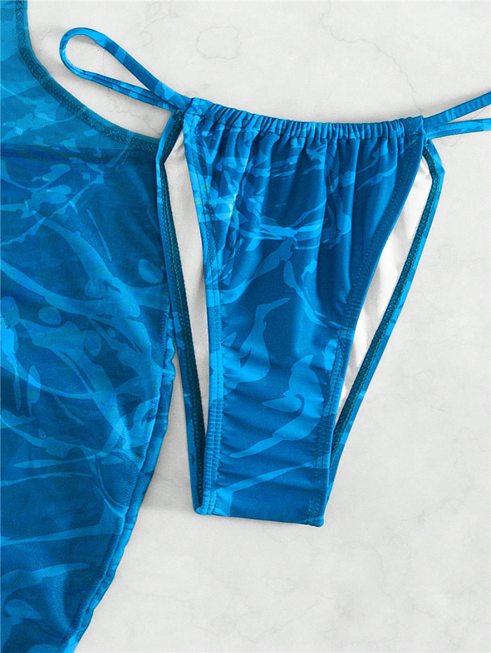 SUPER WHOLESALE |Drawstring Swimwear 3Pieces