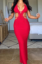 SUPER WHOLESALE | Halter Knitted Long Dress