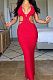 SUPER WHOLESALE | Halter Knitted Long Dress