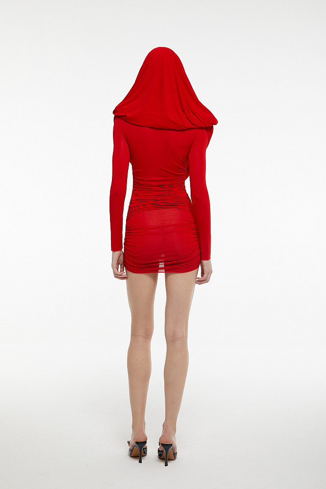 SUPER WHOLESALE | Ruffles Mini Dress with Square Neck
