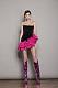 SUPER WHOLESALE | Strapless Feather Hem Mini Dress