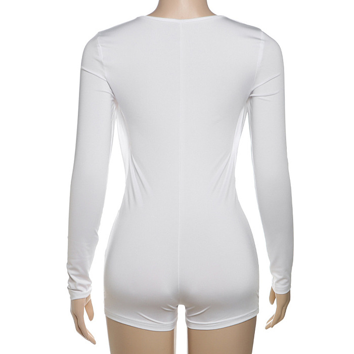 SUPER WHOLESALE | Plunging Neck Romper