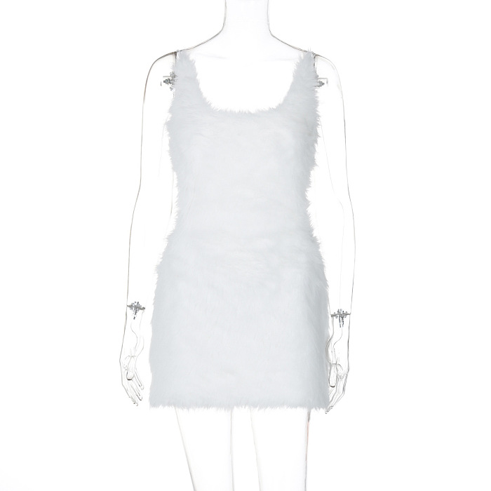 SUPER WHOLESALE | Fur Mini Dress