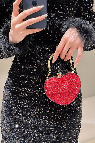 SUPER WHOLESALE | Heart Beaded Purse