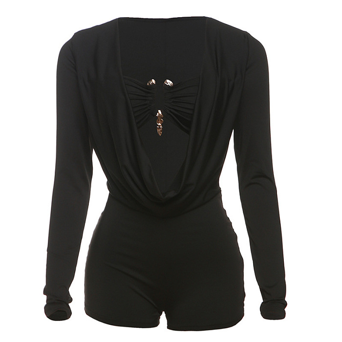 SUPER WHOLESALE | Plunging Neck Romper