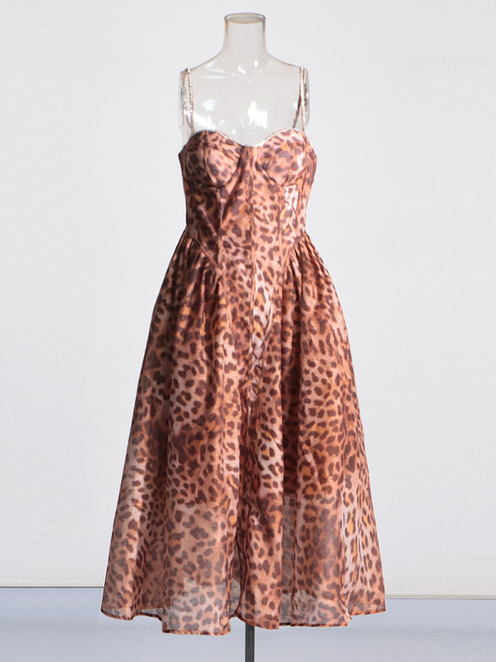 SUPER WHOLESALE | Leopard Print Midi Dress