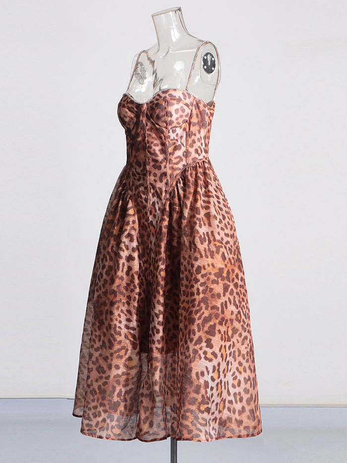 SUPER WHOLESALE | Leopard Print Midi Dress