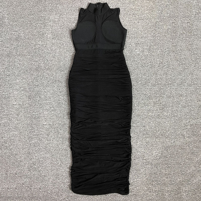 SUPER WHOLESALE | Patch Work Mesh Dress