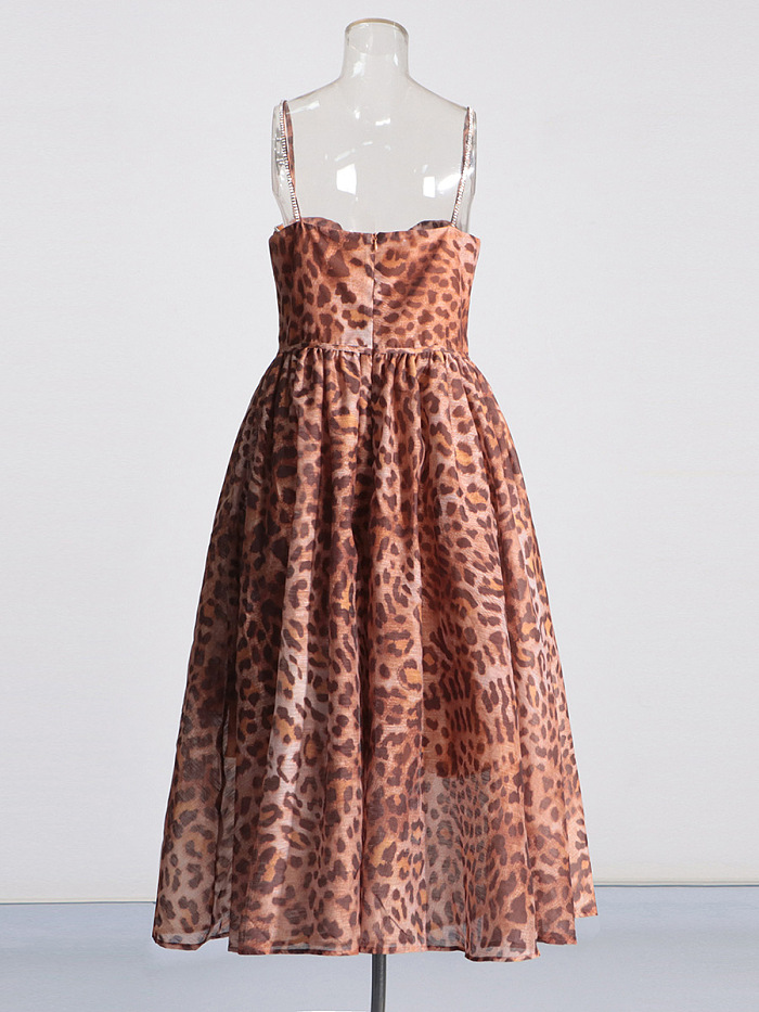 SUPER WHOLESALE | Leopard Print Midi Dress
