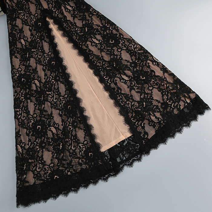 SUPER WHOLESALE | Lace Cut-out Long Dress