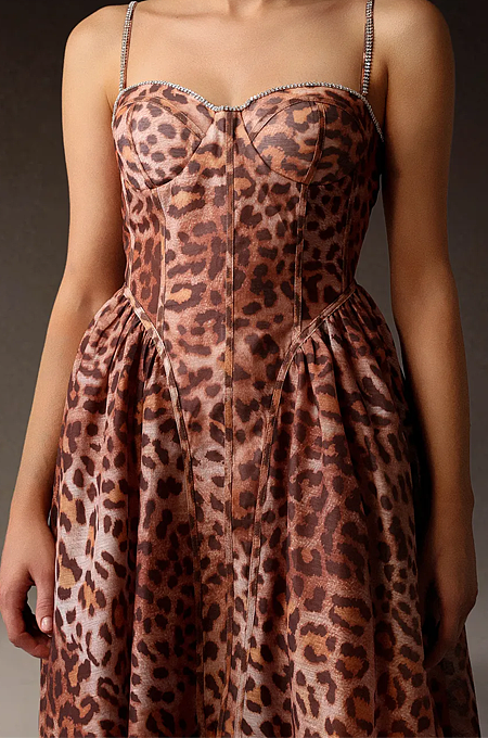SUPER WHOLESALE | Leopard Print Midi Dress