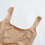 SUPER WHOLESALE | Mesh Sequins Tank Long Dress