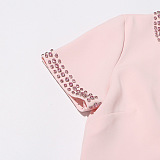 SUPER WHOLESALE | Beaded Front Bows Long Dress