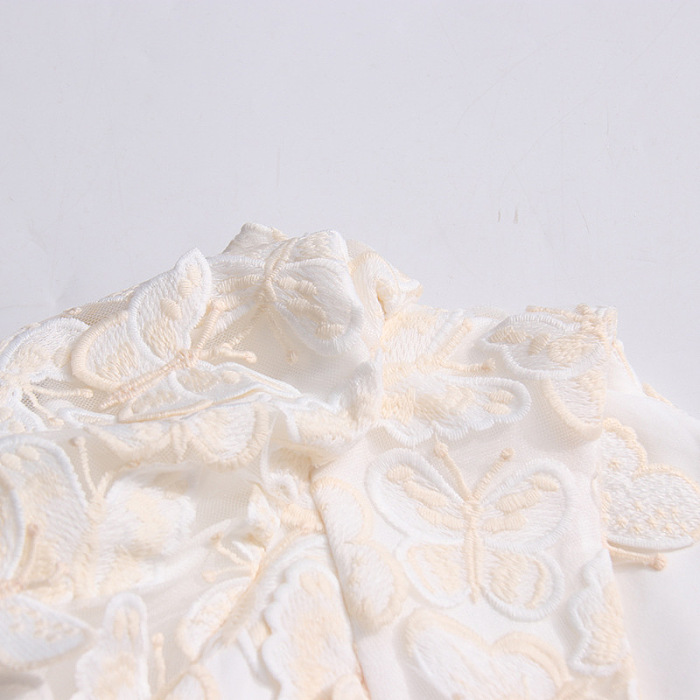 SUPER WHOLESALE | V-neck Butterfly Mini Dress