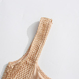 SUPER WHOLESALE | Mesh Sequins Tank Long Dress