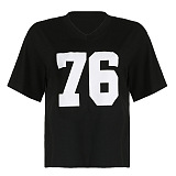 SUPER WHOLESALE |  Number Printed Tee Top