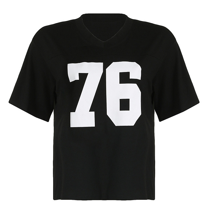 SUPER WHOLESALE |  Number Printed Tee Top