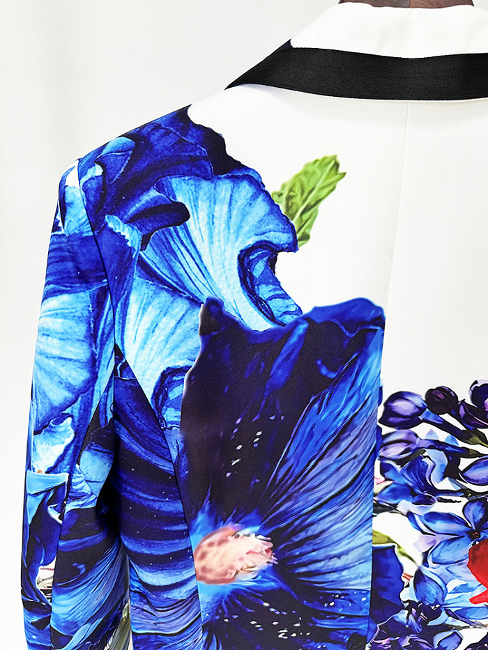 SUPER WHOLESALE |  Flower Printed Blazer Suit