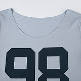 SUPER WHOLESALE |  Number Printed Tee Top