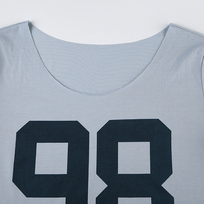 SUPER WHOLESALE |  Number Printed Tee Top