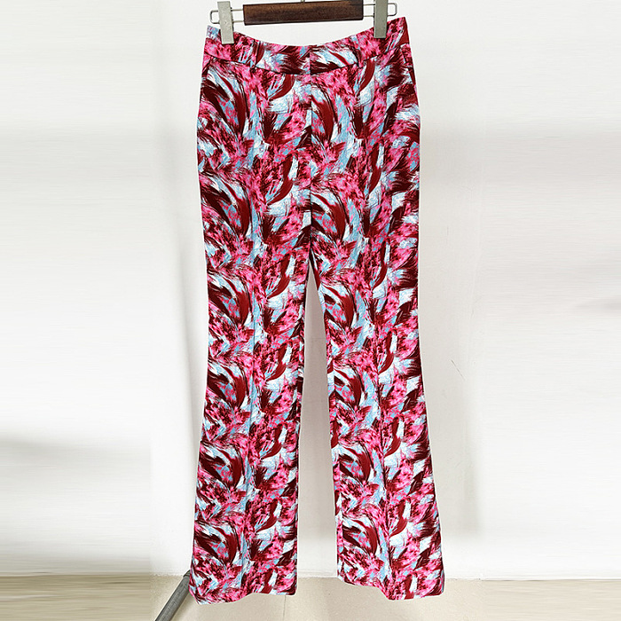 SUPER WHOLESALE |  Printed Off-collar Blazer Suit