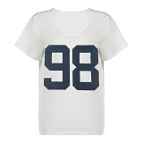 SUPER WHOLESALE |  Number Printed Tee Top