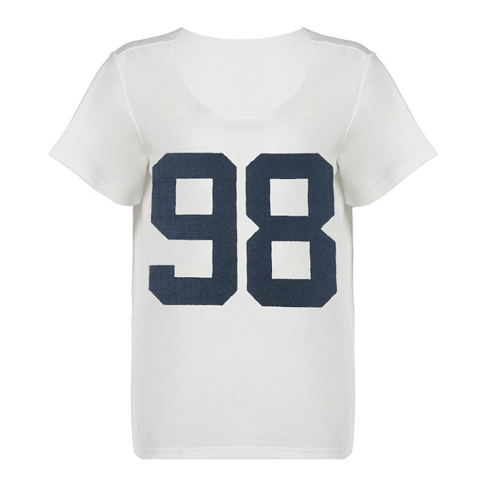 SUPER WHOLESALE |  Number Printed Tee Top