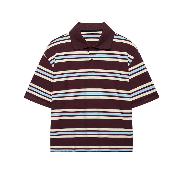 SUPER WHOLESALE |  Shirt Collar Tee Top