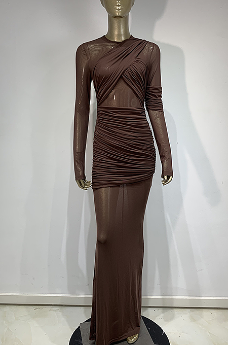 Layers See-through Long Dress