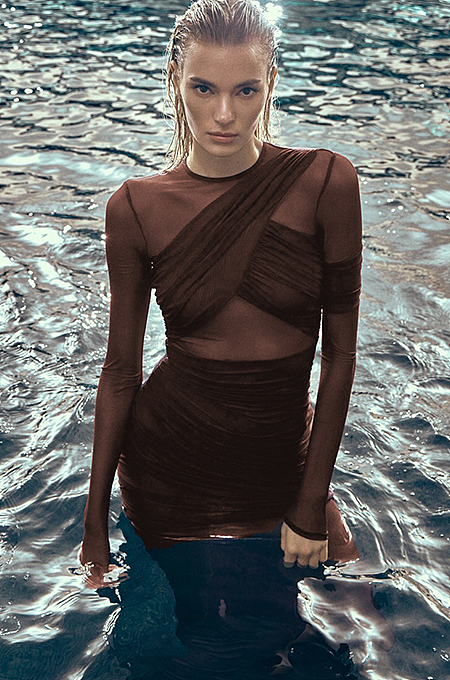 SUPER WHOLESALE | lLayers See-through Long Dress