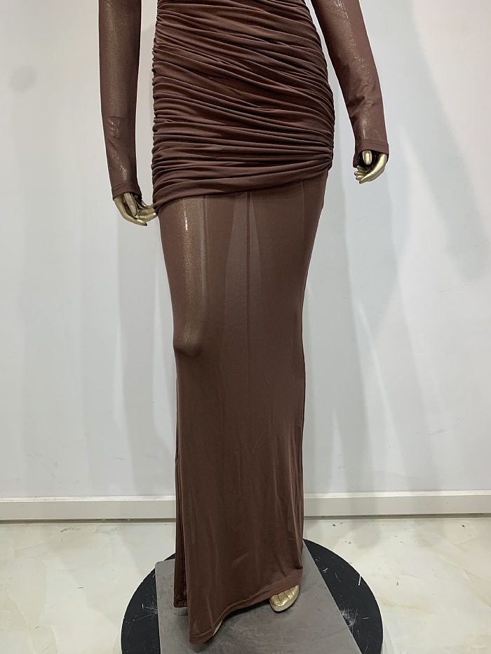 Layers See-through Long Dress