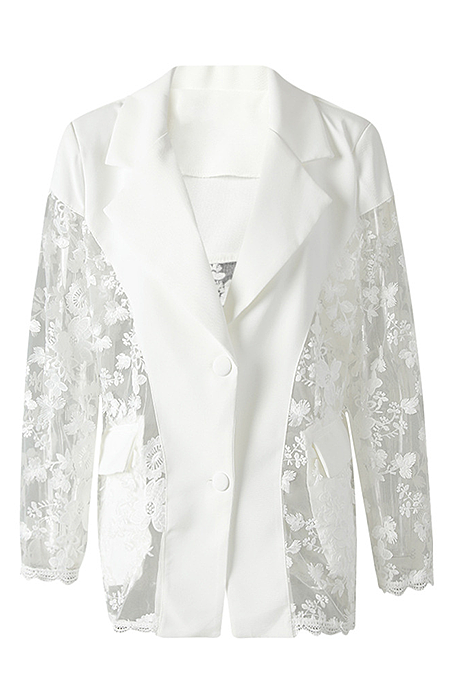 SUPER WHOLESALE | Patchwork Lace Blazer