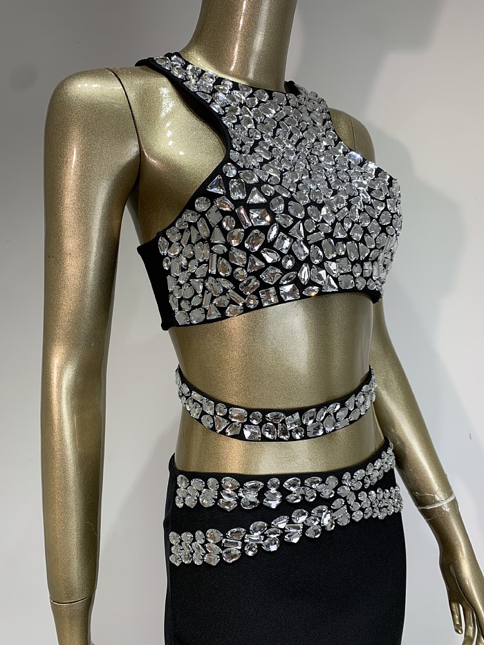 SUPER WHOLESALE | Beaded Skirt Set with Tank Top
