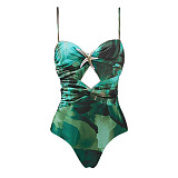 SUPER WHOLESALE | One-piece Cut-out Swimwear with Skirt
