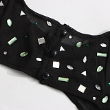 SUPER WHOLESALE | Chiffon Patchwork Long Dress