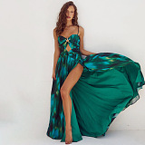 SUPER WHOLESALE | One-piece Cut-out Swimwear with Skirt