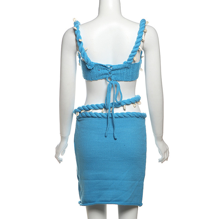 SUPER WHOLESALE | Knit Set with Skirt and Tank Top