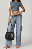 Cropped T-shirt(grey)