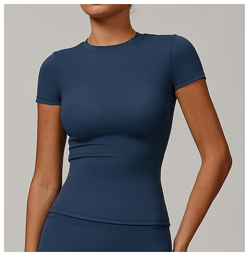 Stretchy T-shirt(harbor blue)