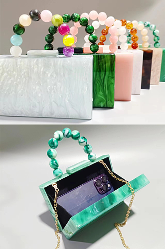 SUPER WHOLESALE | Acrylic Square Handle Bag