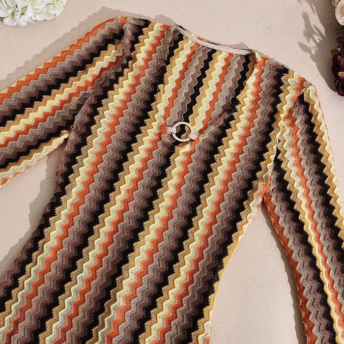 SUPER WHOLESALE | Plunging Neck Long Sleeve Long Dress