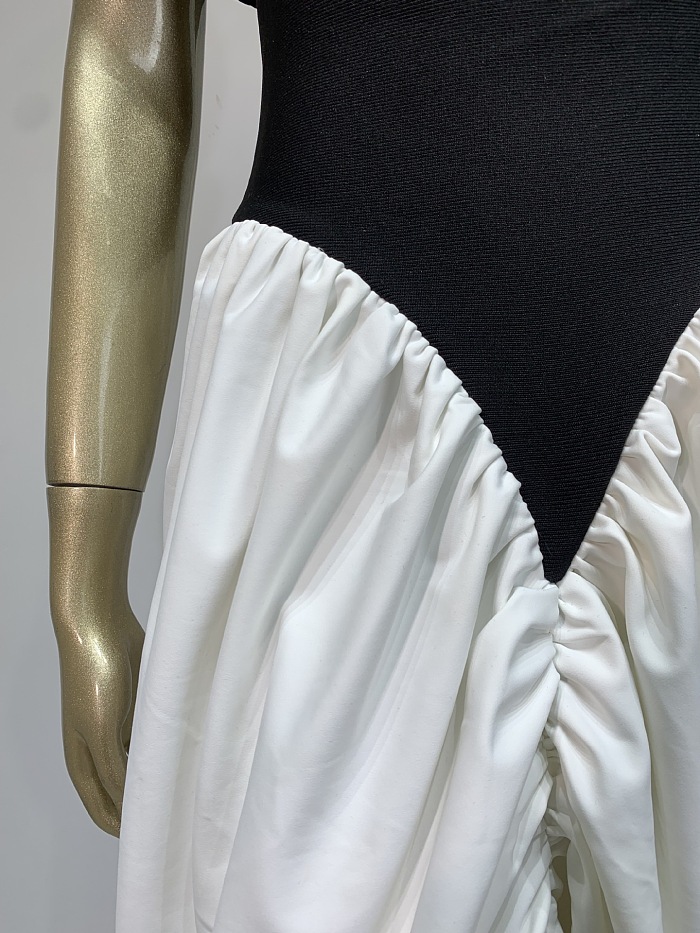 Leha Sleeveless Off The Shoulder Wrinkles Bandage Maxi Dress