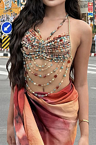 SUPER WHOLESALE |  Warm Tone Beach Beads Bra Top