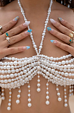 SUPER WHOLESALE |  Pearl-Beads Bra Top