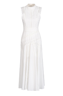 SUPER WHOLESALE | Chiffon  Sleeveless Long Dress