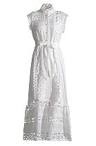 SUPER WHOLESALE | Hollow-out Off-Shoulder Long Dress