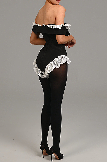 SUPER WHOLESALE | Lace Hem Bodysuit